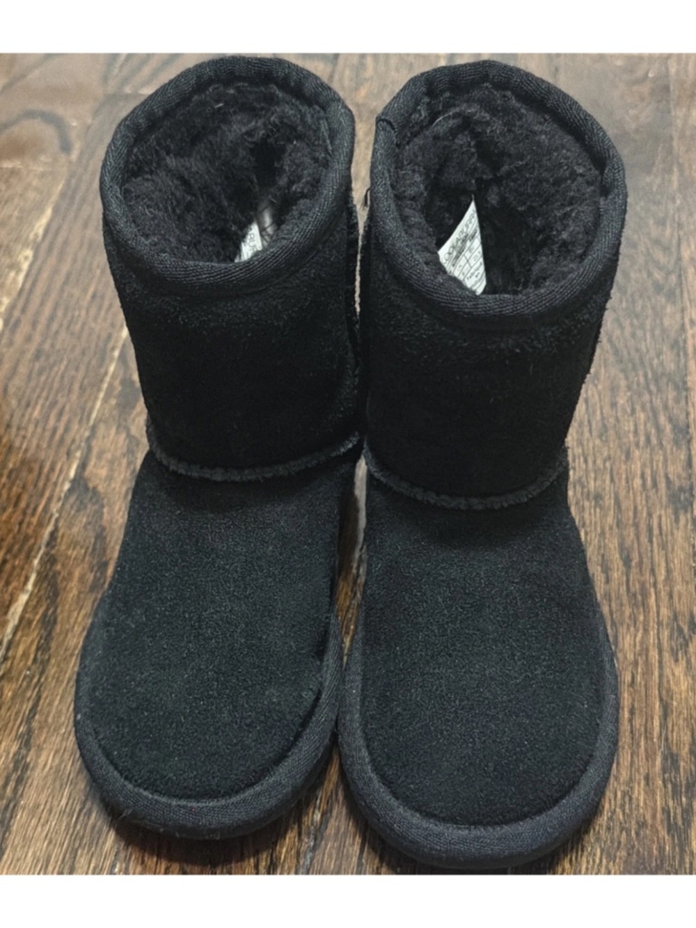 Toddler Girls Size 7 Koolaburra By Ugg Boots Black Winter-worn Twice!